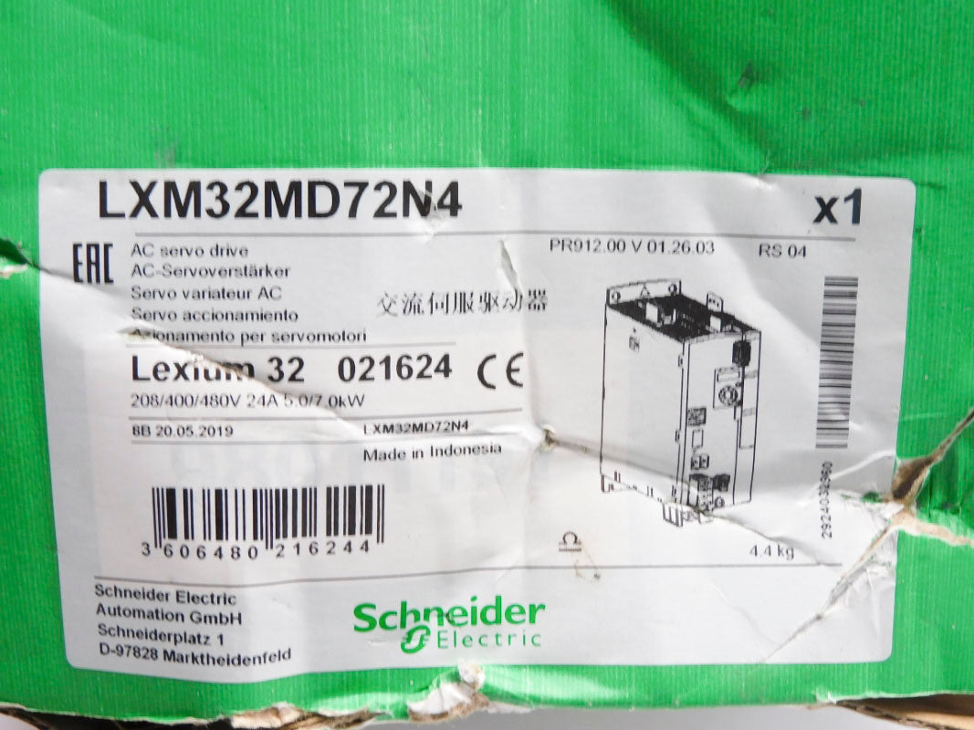 SCHNEIDER ELECTRIC LXM32MD72N4 480V 24A NSMP