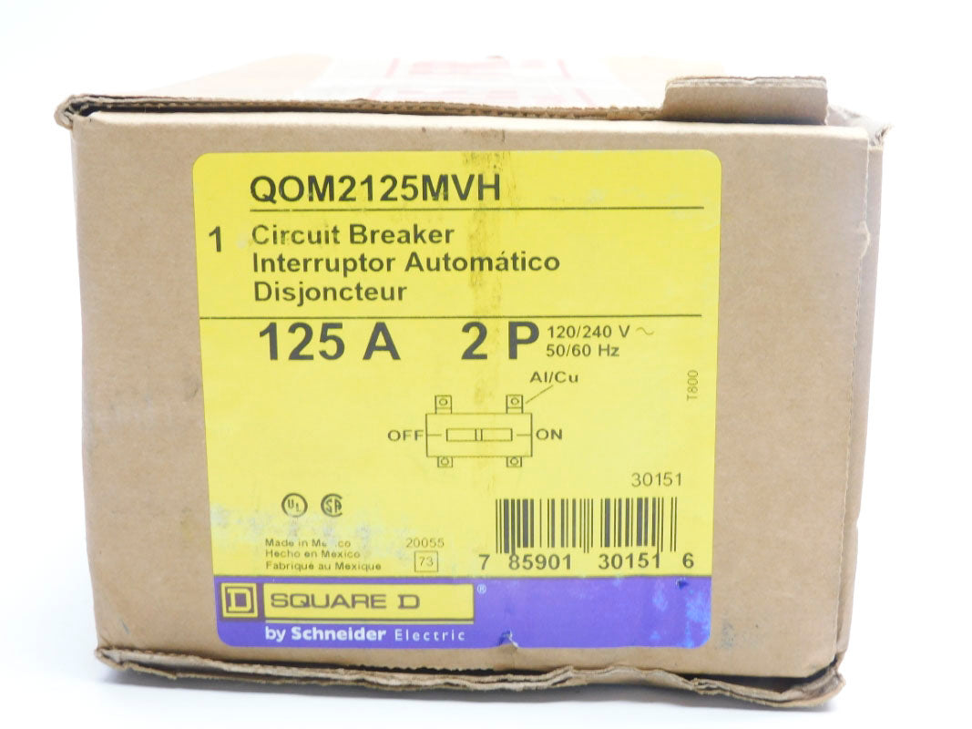 SQUARE D QOM2125MVH 240V 125A NSMP
