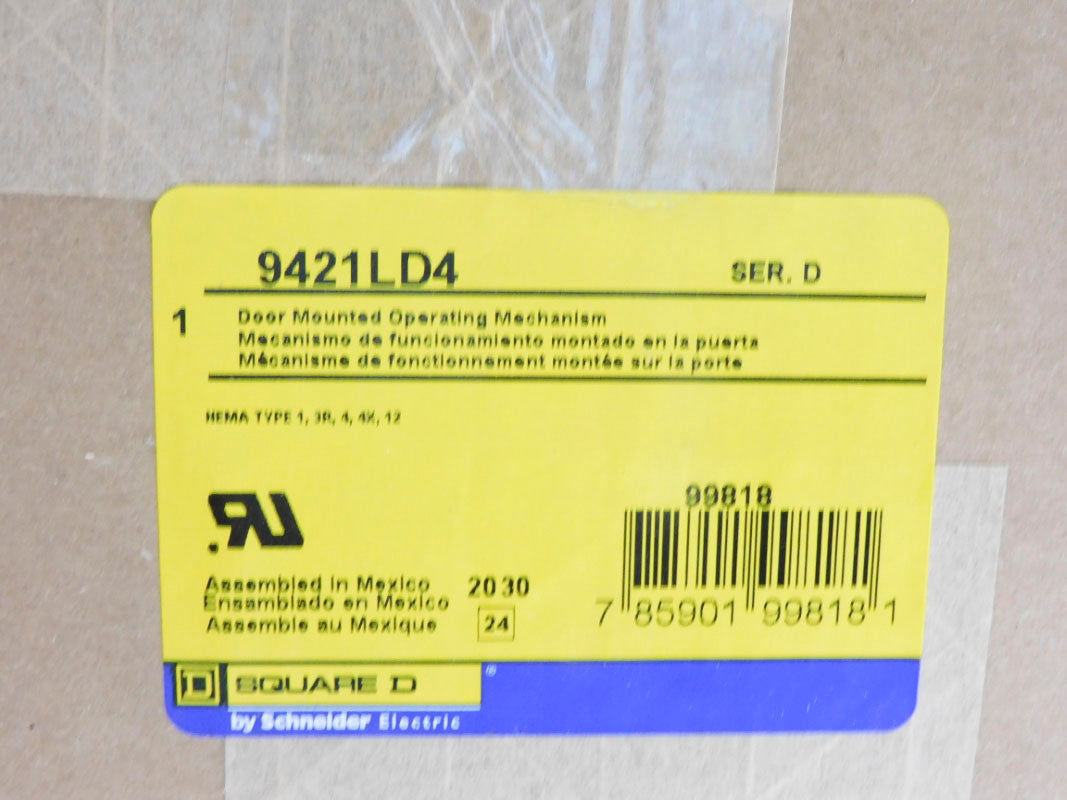 SQUARE D 9421LD4 SER. D NSMP