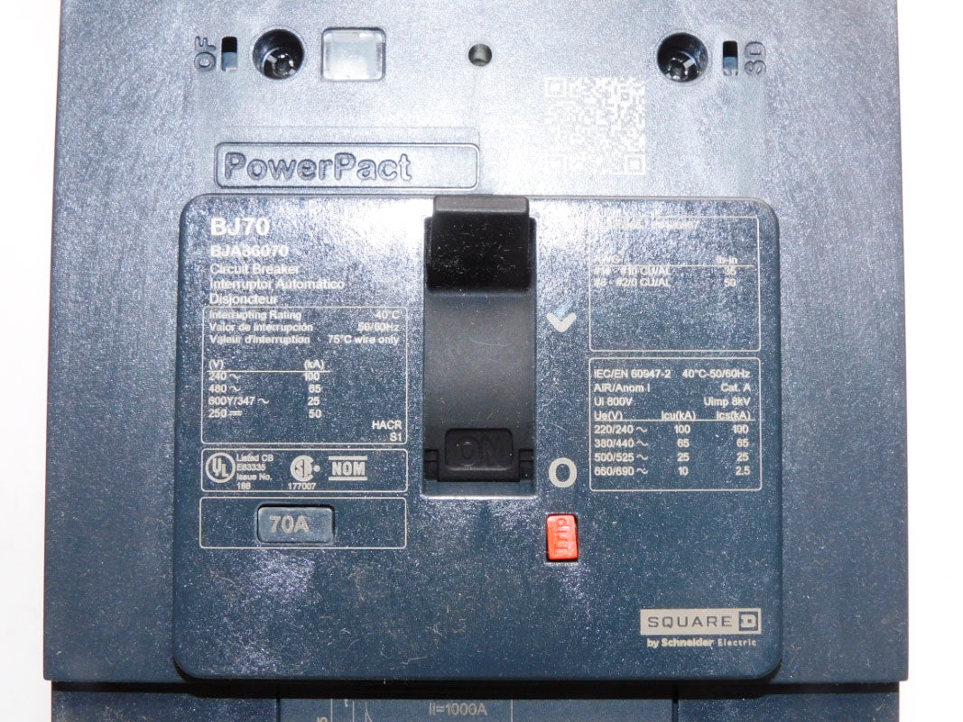 SQUARE D BJA36070 480V 70A NUPI