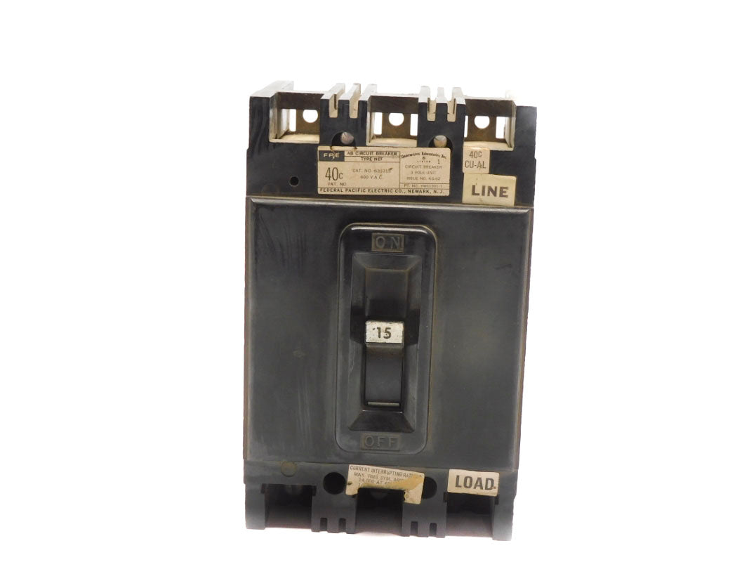 FPE NEF631015 600VAC 15A UNMP