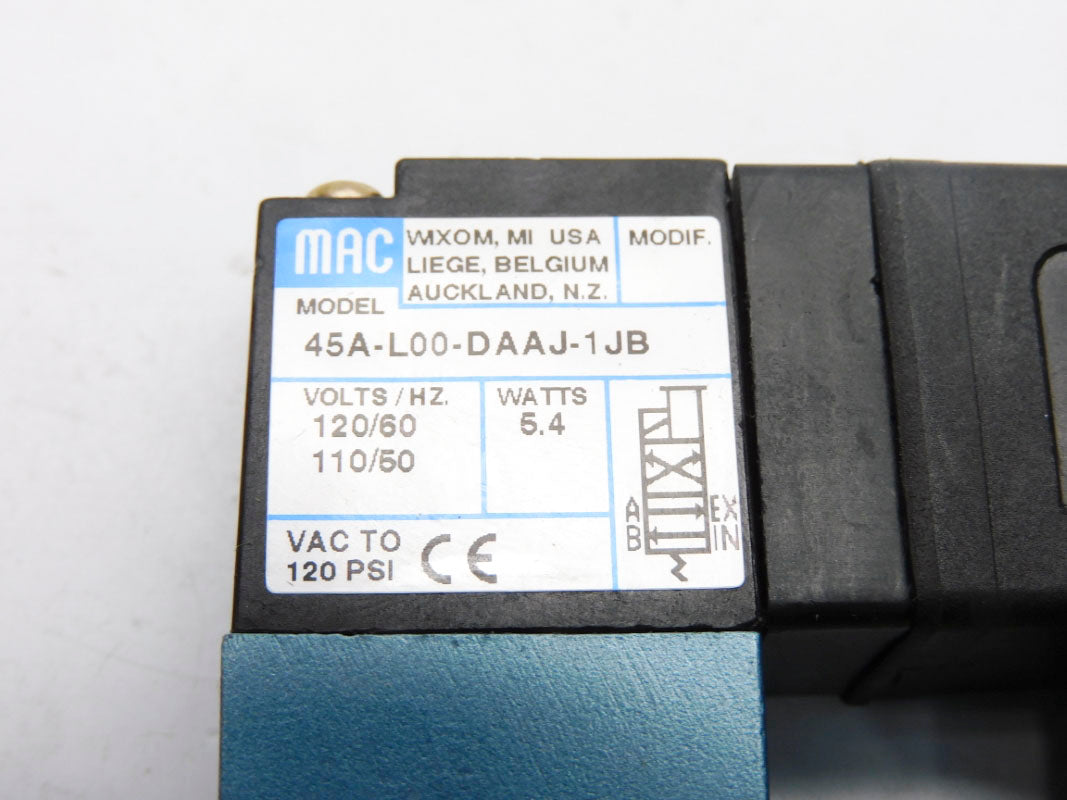 MAC 45A-L00-DAAJ-1JB 120V 120PSI NSMP