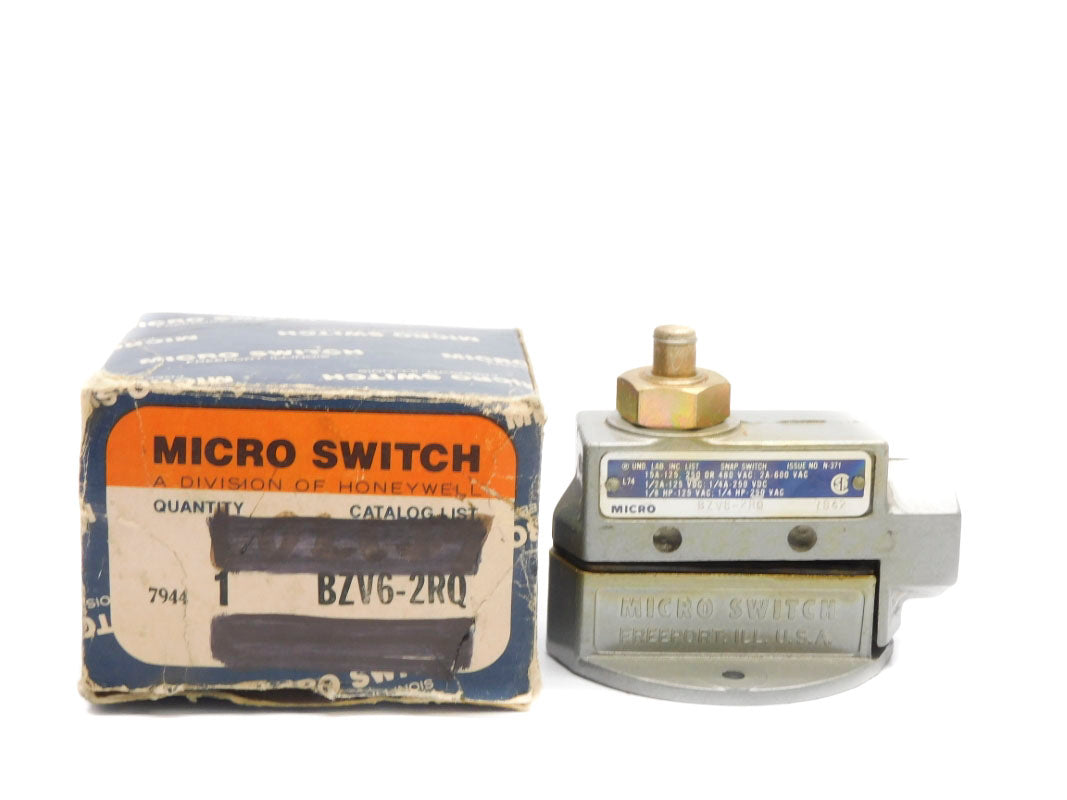 MICRO SWITCH BZV6-2RQ 600VAC 2A (GREY) NSMP