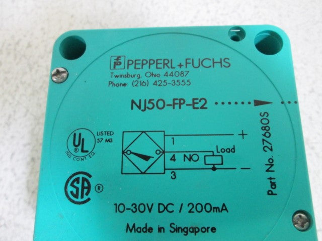 PEPPERL+FUCHS NJ50-FP-E2-P2 SENSOR *NEW NO BOX*