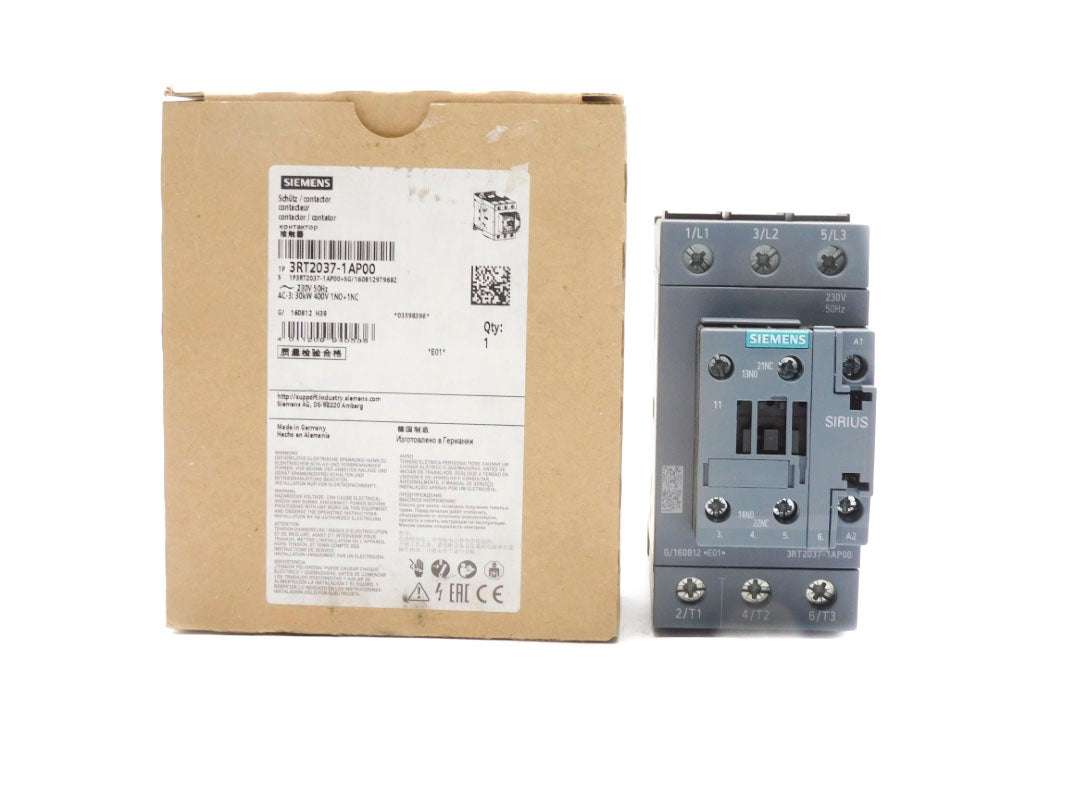 SIEMENS 3RT2037-1AP00 230V NSMP