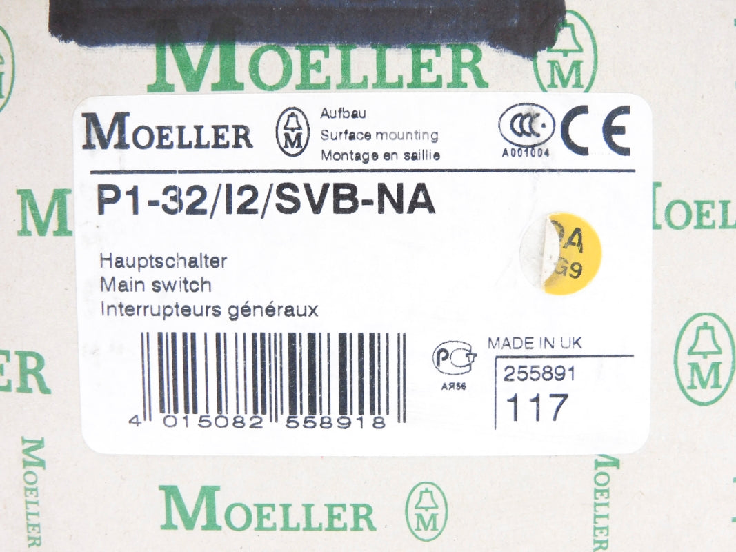 KLOCKNER MOELLER P1-32/I2-SVB-NA 600VAC 50A NSMP