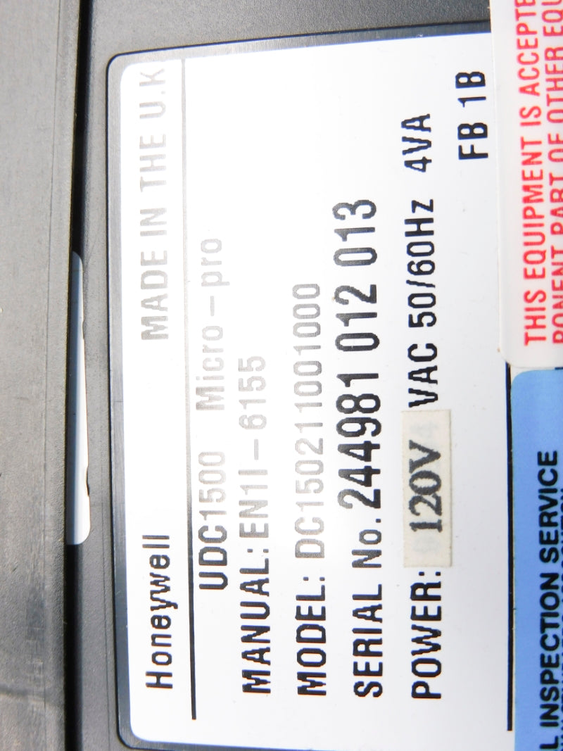 HONEYWELL DC150211001000 120VAC NSMP