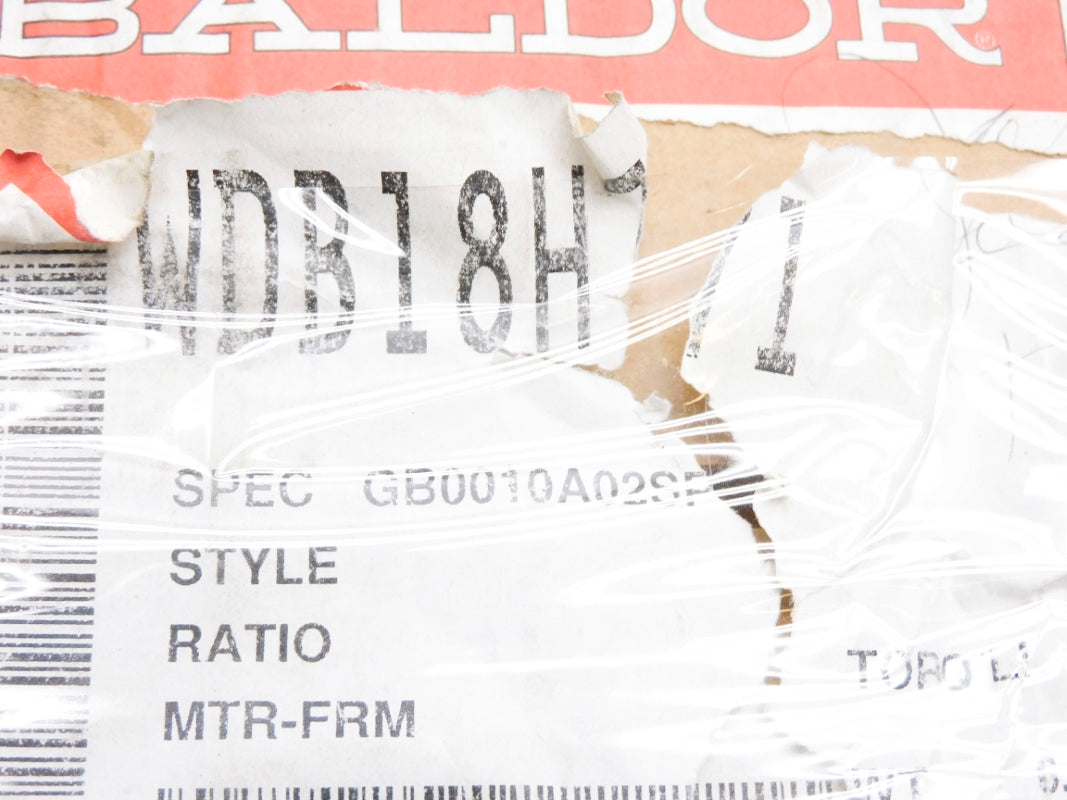 BALDOR WDB18H71 GB0010A02SP NSMP