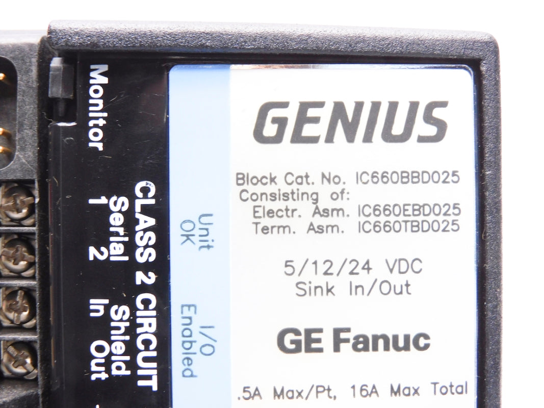 FANUC IC660BBD025S 24VDC 16A NSMP