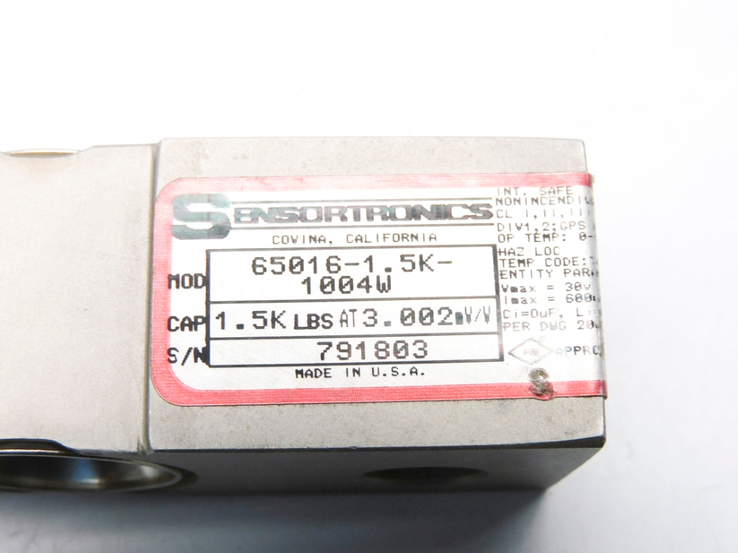 SENSORTRONICS 65016-1.5K-1004W 30V 1.5K 3.002MV/V NSNP