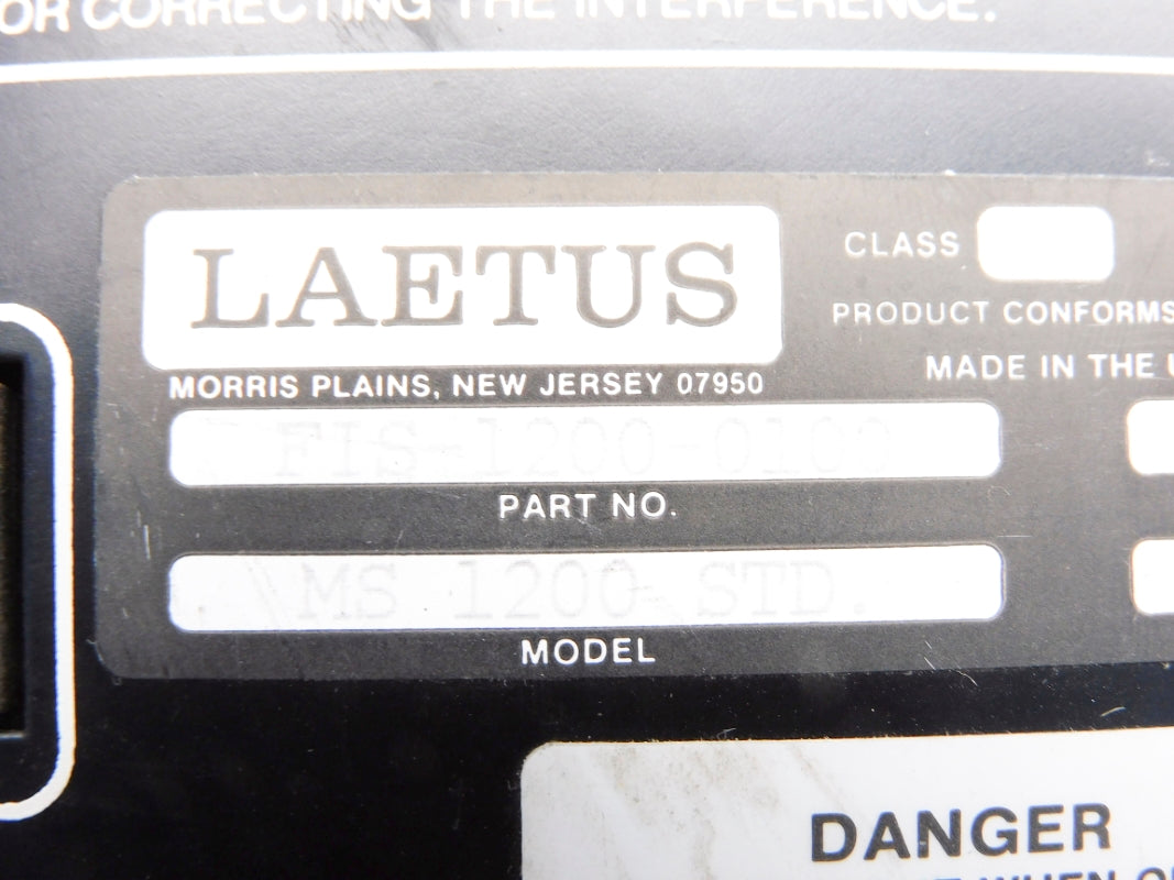LAETUS FIS-1200-0100 MS-1200-STD UNMP