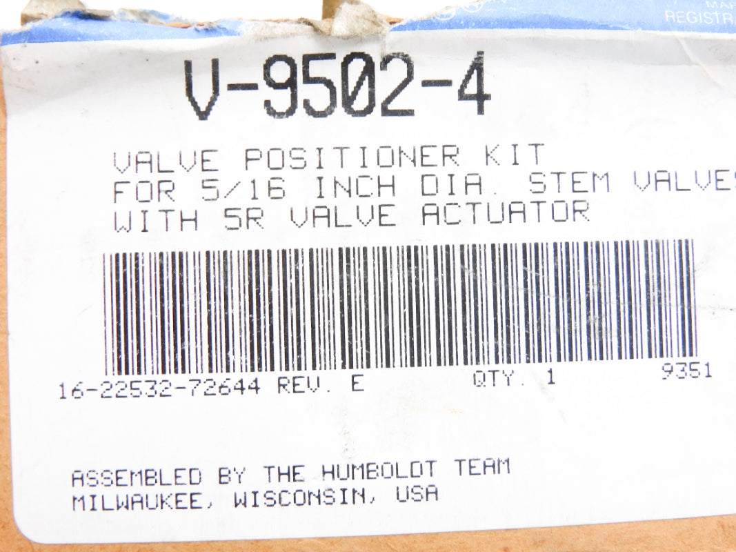 JOHNSON CONTROLS V-9502-4 NSMP