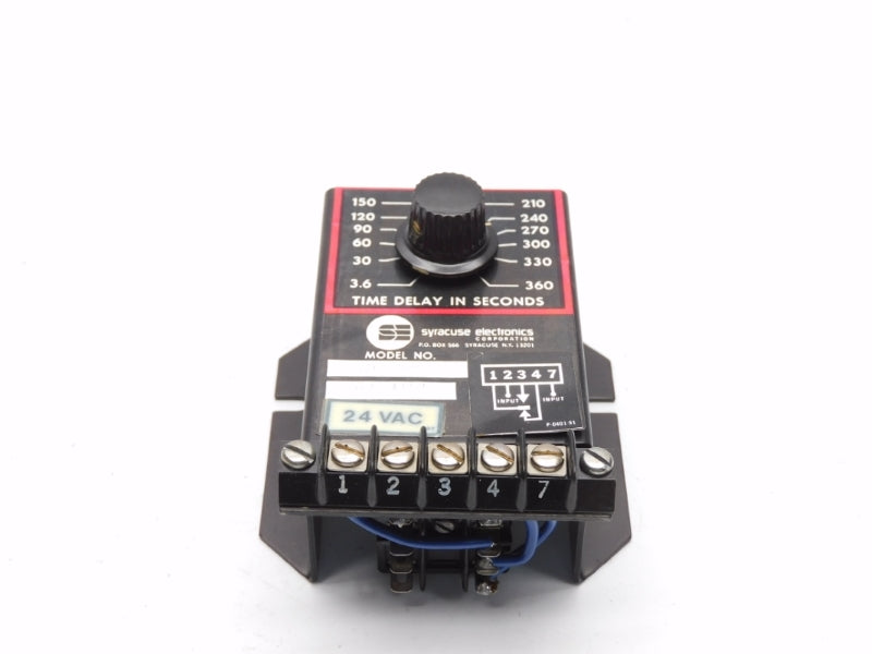 SYRACUSE ELECTRONICS TE-13332 24VAC 3.6-360SEC. NSMP
