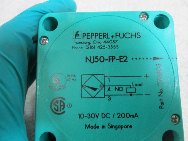PEPPERL+FUCHS NJ50-FP-E2-P4 SENSOR *NEW NO BOX*