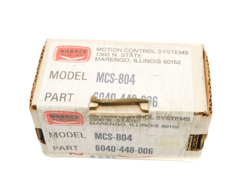 WARNER ELECTRIC 6040-448-006 MCS-804 NSFS