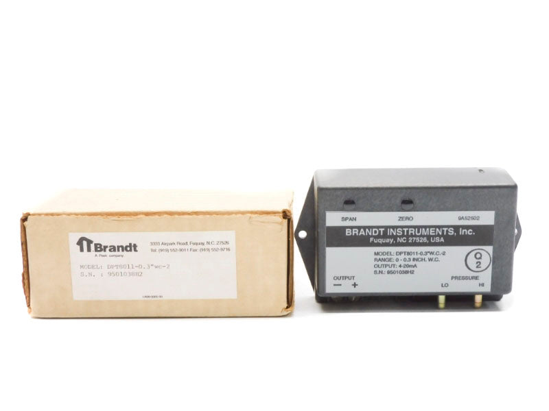 BRANDT INSTRUMENTS DPT8011-0.3"WC-2 NSMP