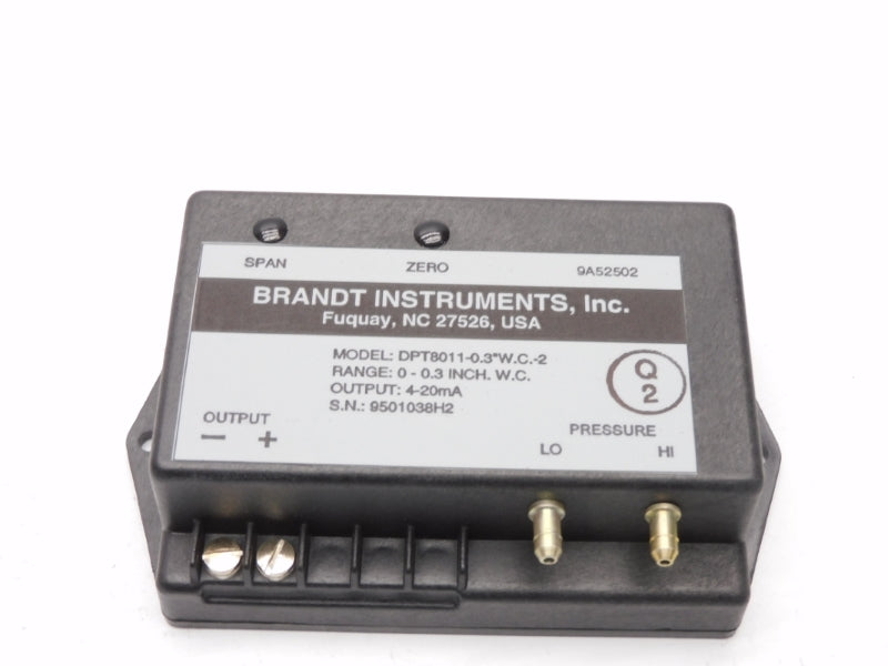 BRANDT INSTRUMENTS DPT8011-0.3"WC-2 NSMP