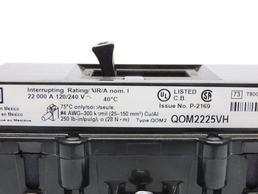 SQUARE D QOM2225VH 240V 225A UNMP
