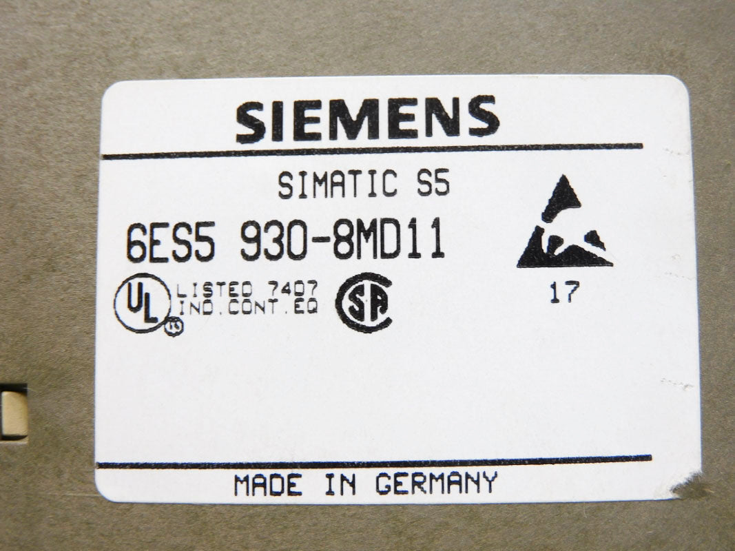 SIEMENS 6ES5930-8MD11 115-230VAC 1A UNMP