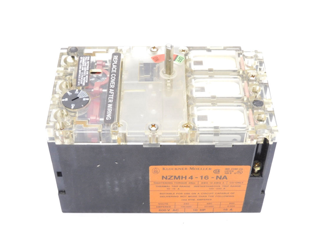 KLOCKNER MOELLER NZMH4-16-NA 600VAC 16A NSMP