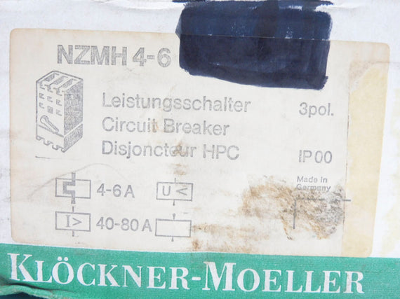KLOCKNER MOELLER NZMH4-6 500V 80A NSMP