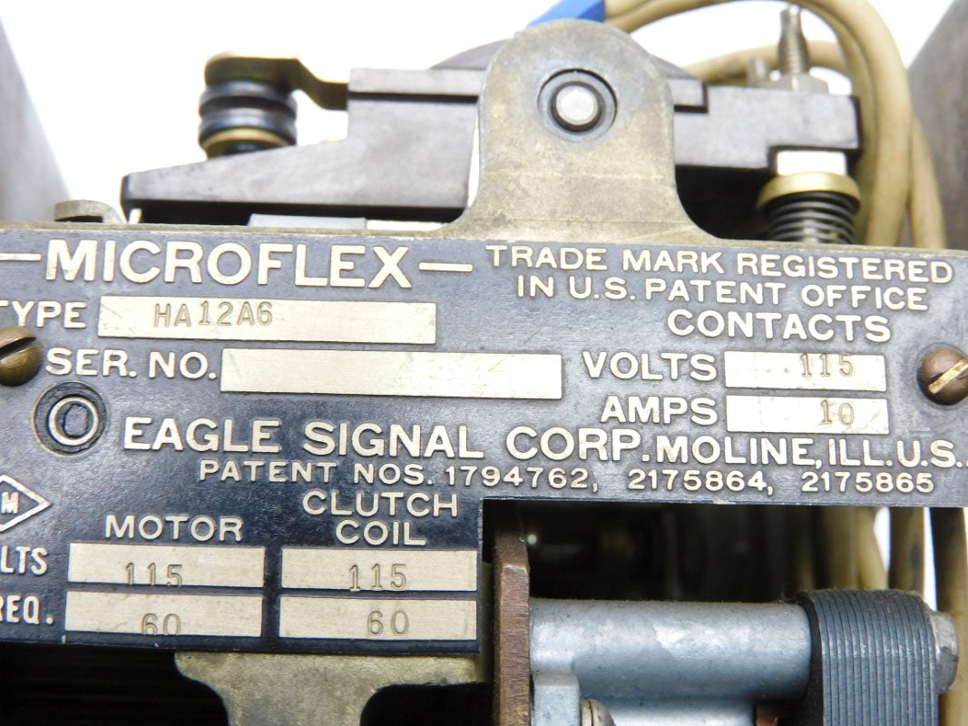 EAGLE SIGNAL HA12A6 115V 10A 120S UNMP