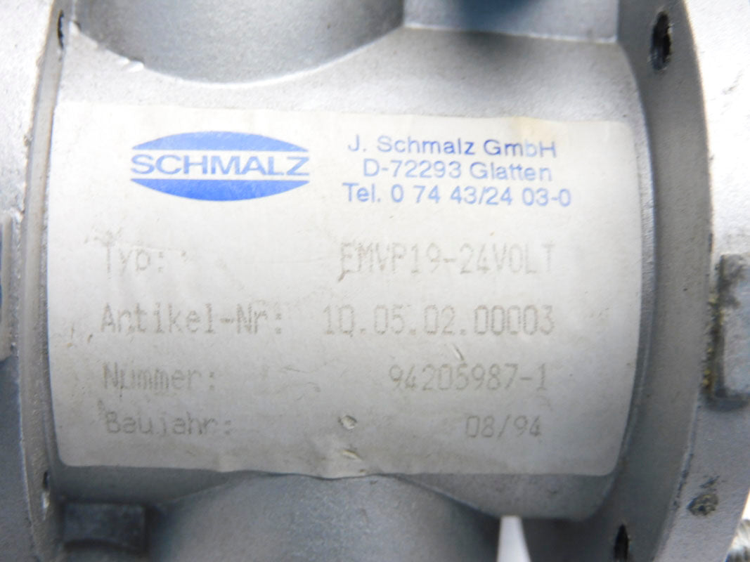SCHMALZ 10.05.02.00003 EMVP19-24V (AS PICTURED) UNMP
