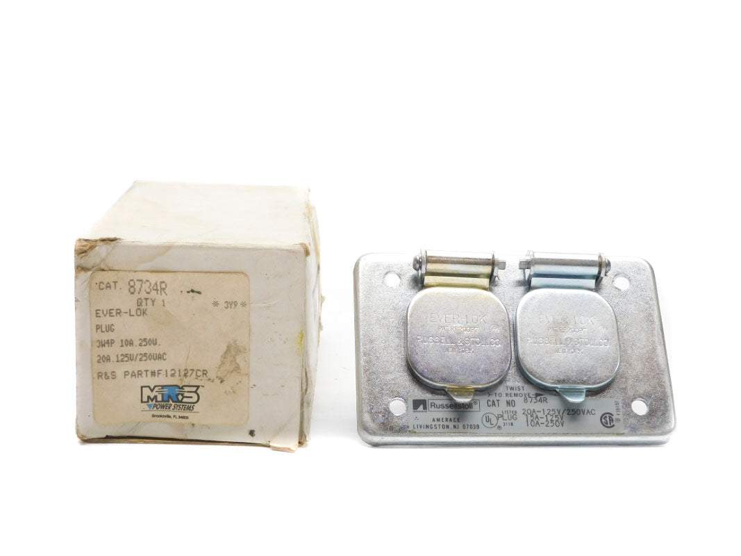 RUSSELL&STOLL 8734R F12127CR 250VAC 20A NSMP