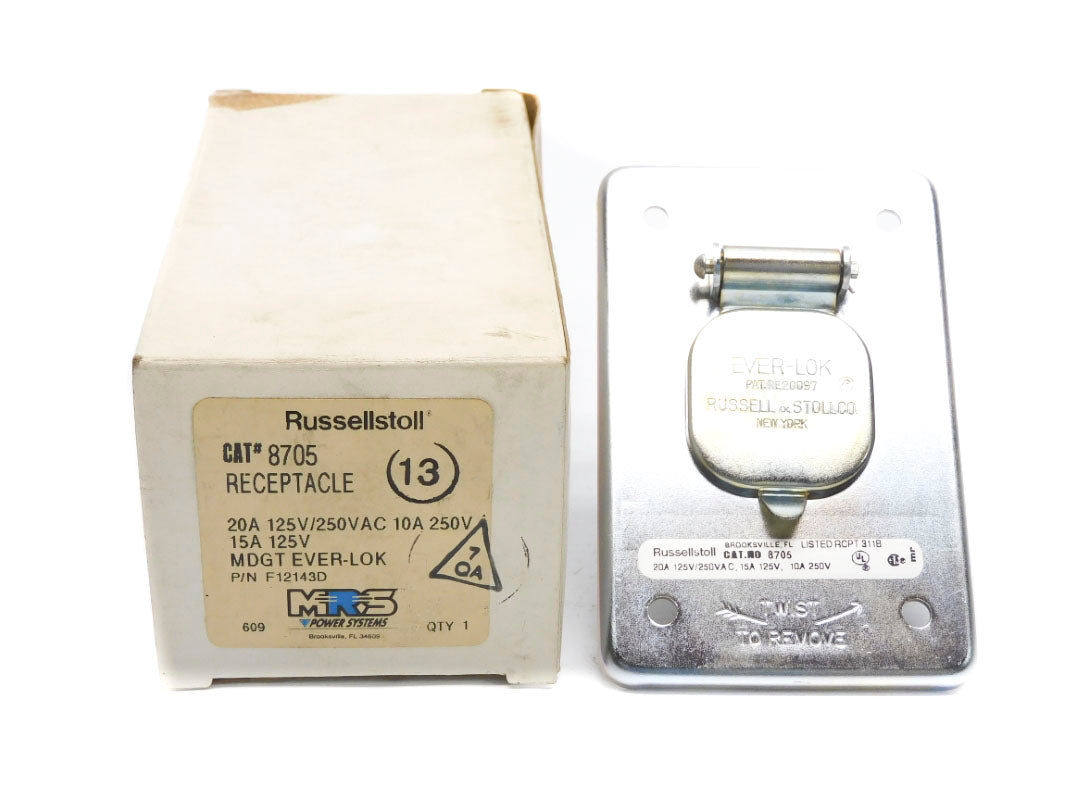 RUSSELL&STOLL 8705 F12143D 250V 20A NSMP