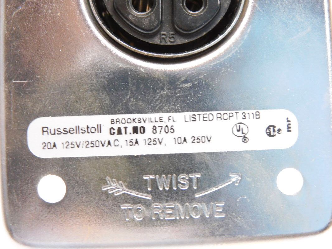 RUSSELL&STOLL 8705 F12143D 250V 20A NSMP