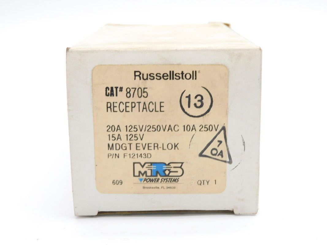 RUSSELL&STOLL 8705 F12143D 250V 20A NSMP