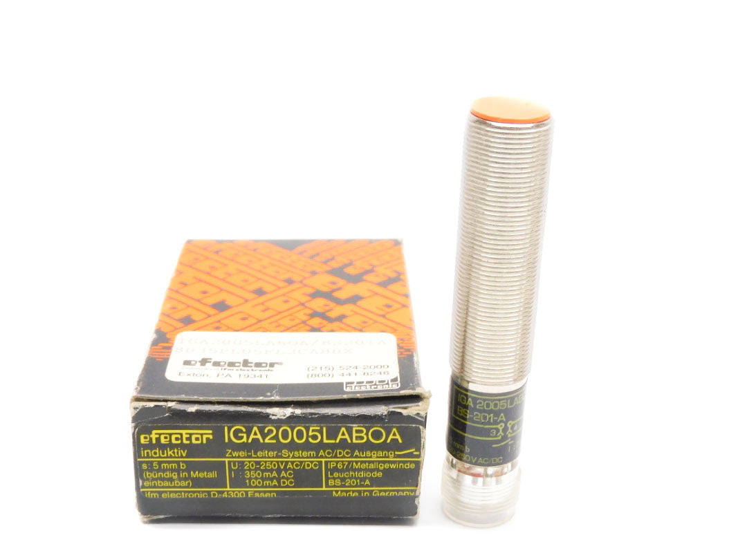 IFM EFECTOR IGA2005LABOA/BS201A 8035PL05FL2CABBX 20-250VAC/DC NSMP
