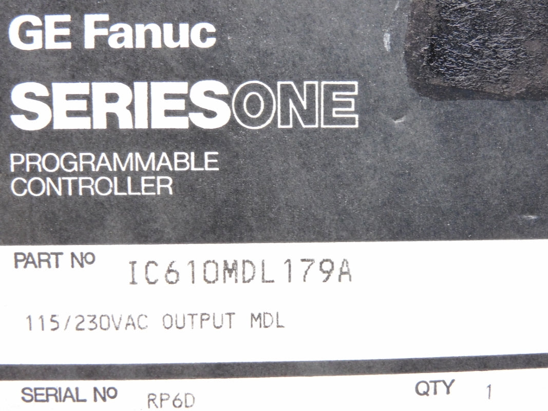 FANUC IC610MDL179A 115-230VAC NSMP