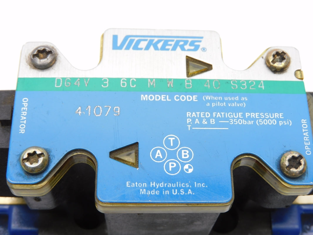 VICKERS DG4V36CMWB40S324 115/120VAC .64A 5000PSI NSNP