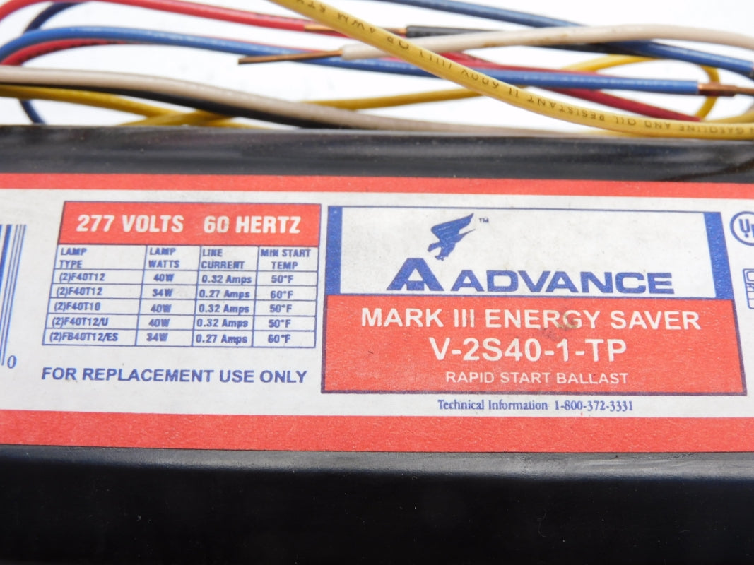 ADVANCE V-2S40-1-TP 277V 0.32A NSNP