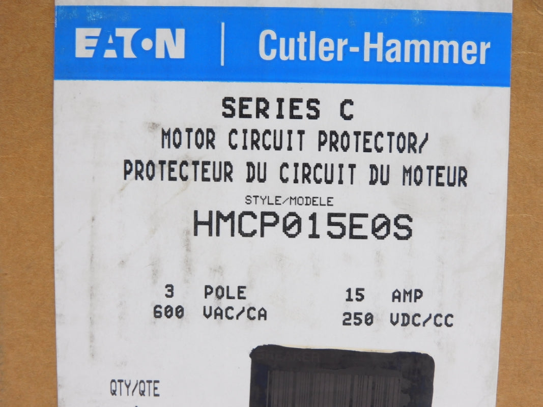 CUTLER HAMMER HMCP015E0S SER. C 600VAC 15A NSMP