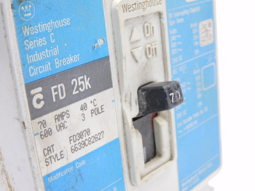 WESTINGHOUSE FD3070 SER. C 600VAC 70A UNMP