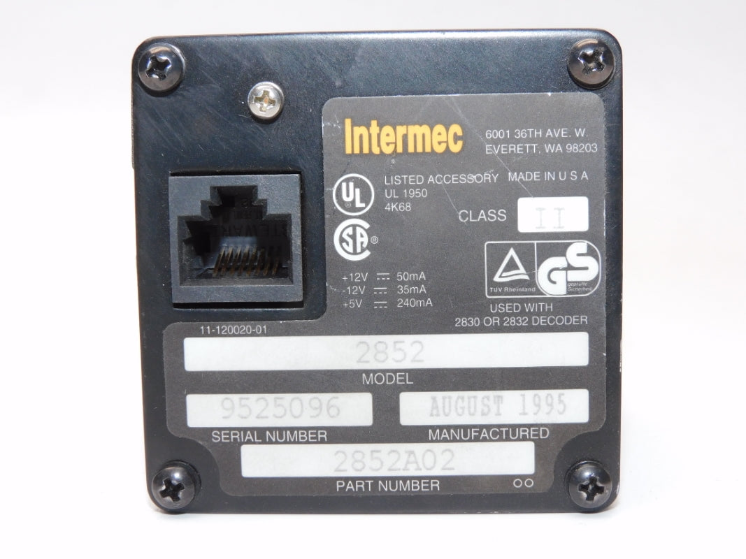 INTERMEC 2852A02 12V (AS PICTURED) UNMP