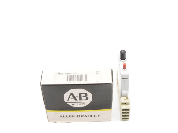 ALLEN BRADLEY 1492-GHA100 SER. A 125VAC 10A (BK/YL) NSMP