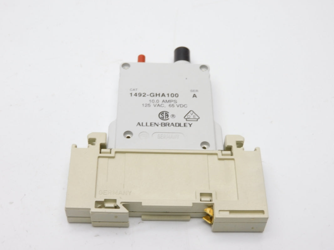 ALLEN BRADLEY 1492-GHA100 SER. A 125VAC 10A (BK/YL) NSMP