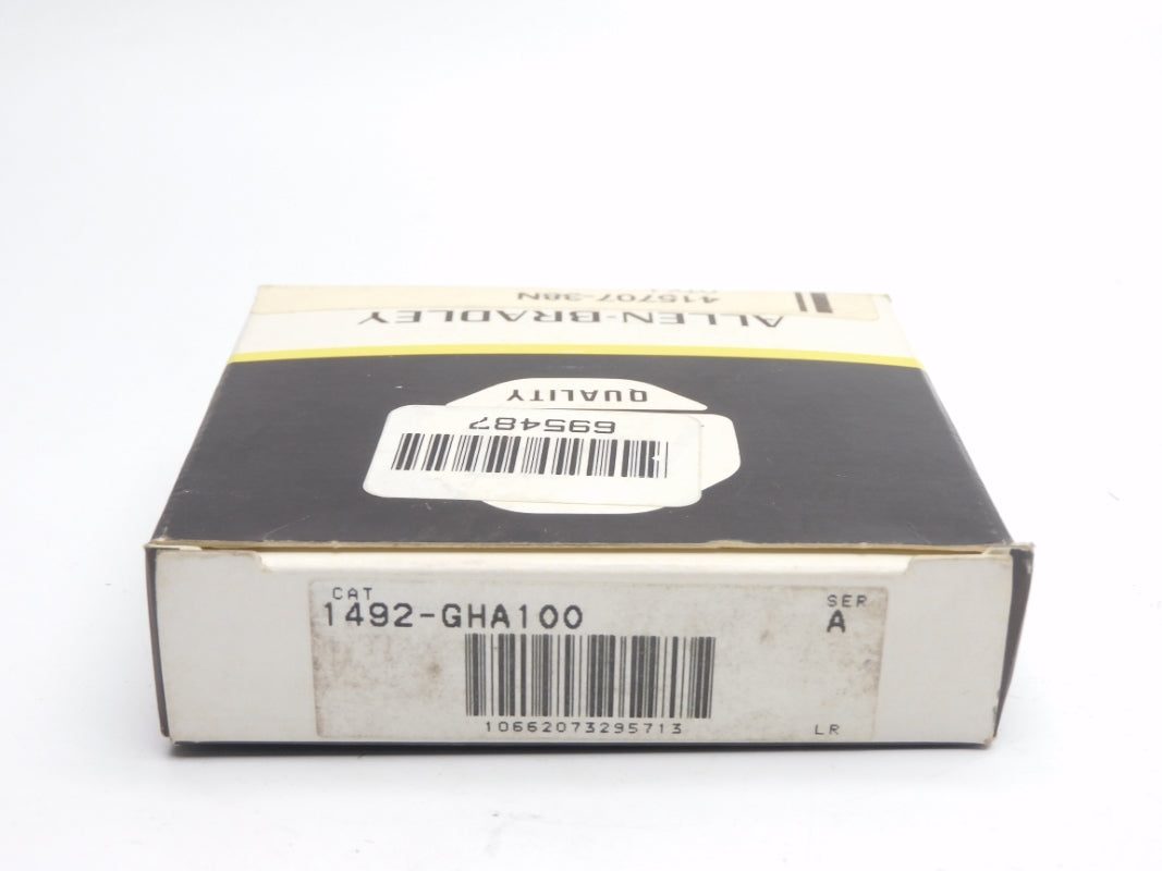 ALLEN BRADLEY 1492-GHA100 SER. A 125VAC 10A (BK/YL) NSMP