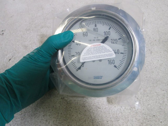 WIKA GAUGE 233.54 4" 160PSI 1/4" NPT LBM 50244001 *NEW IN BOX*
