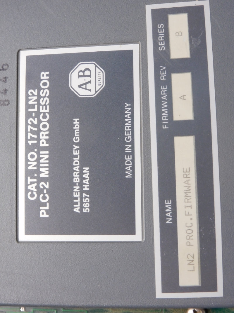 ALLEN BRADLEY 1772-LN2 SER. B F/W A (NO KEY) UNMP