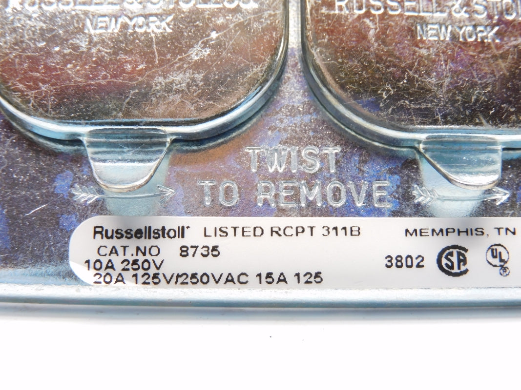 THOMAS&BETTS RUSSELLSTOLL 8735 250V 15A NSMP
