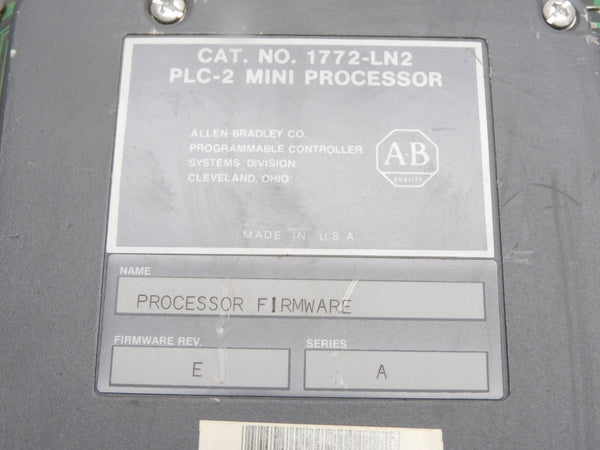 ALLEN BRADLEY 1772-LN2 SER. A F/W E UNMP