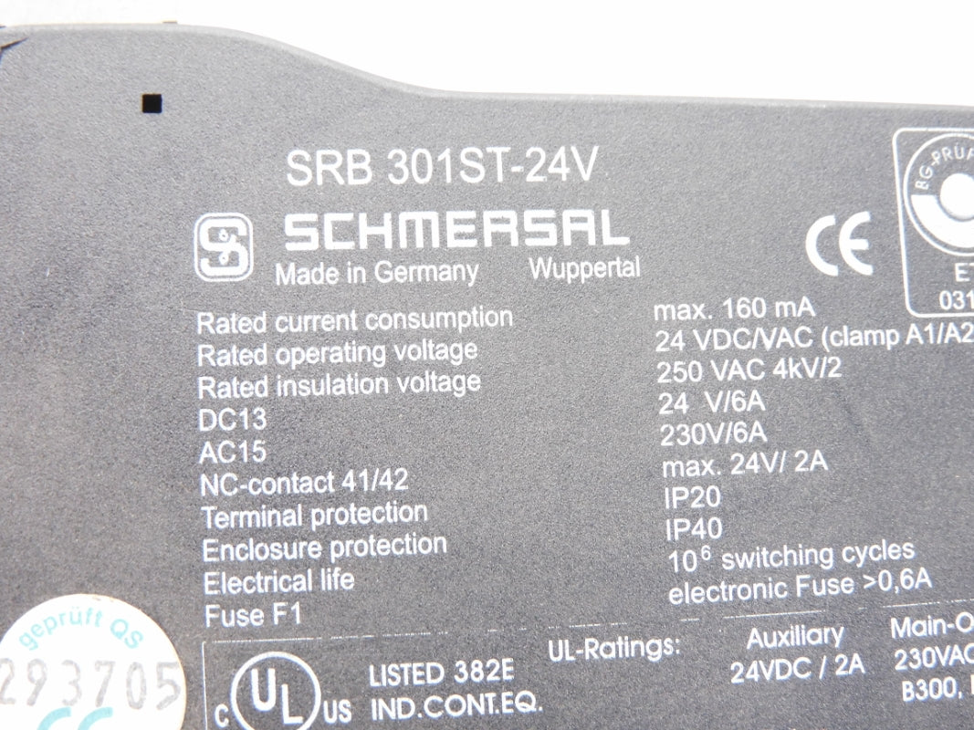 SCHMERSAL SRB301ST-24V 250VAC 6A UNMP