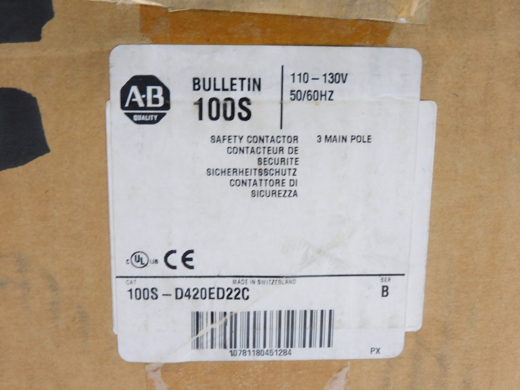 ALLEN BRADLEY 100S-D420ED22C SER. B 110-130V 500A (BR/WH) NSMP