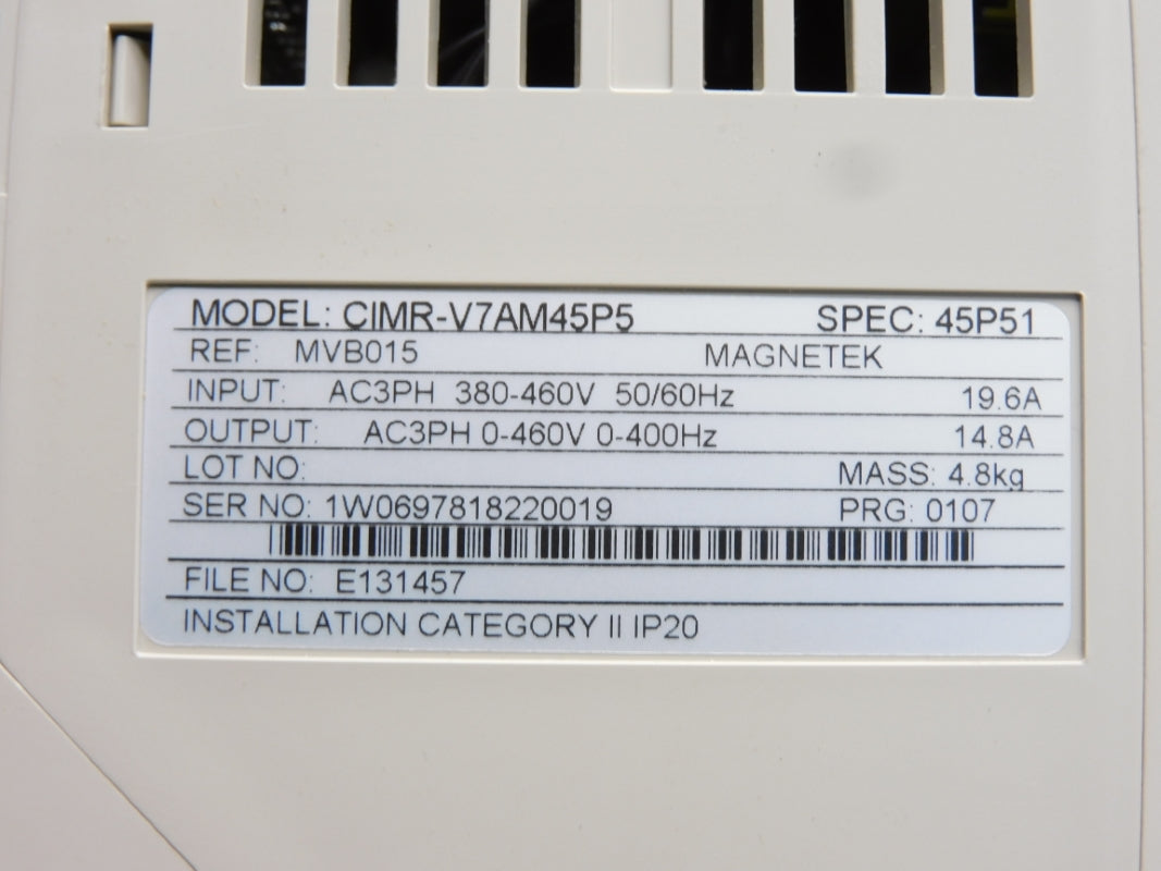 YASKAWA CIMR-V7AM45P5 380-460V 19.6A NSMP