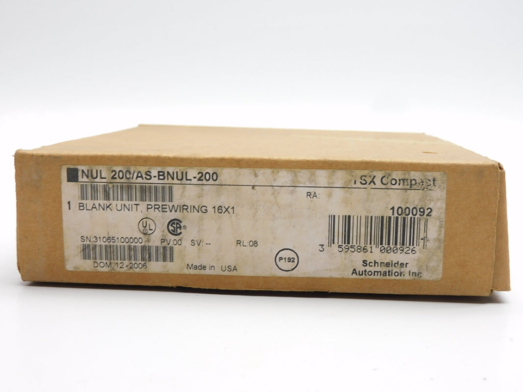 SCHNEIDER ELECTRIC NUL200/AS-BNUL-200 NSMP