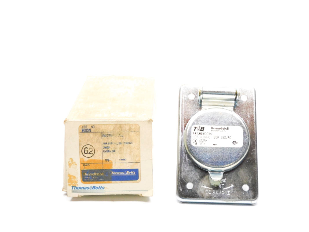 THOMAS&BETTS RUSSELLSTOLL 8003N 600VAC 20A (AS PICTURED) NSMP